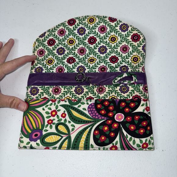 Vera Bradley Women’s Viva La Vera Travel Envelope Wallet Clutch Floral - Picture 3 of 7